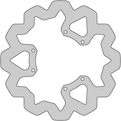 Delta Braking Brake disc, Front, Ø260mm, Aprilia / Derbi Senda / Gilera